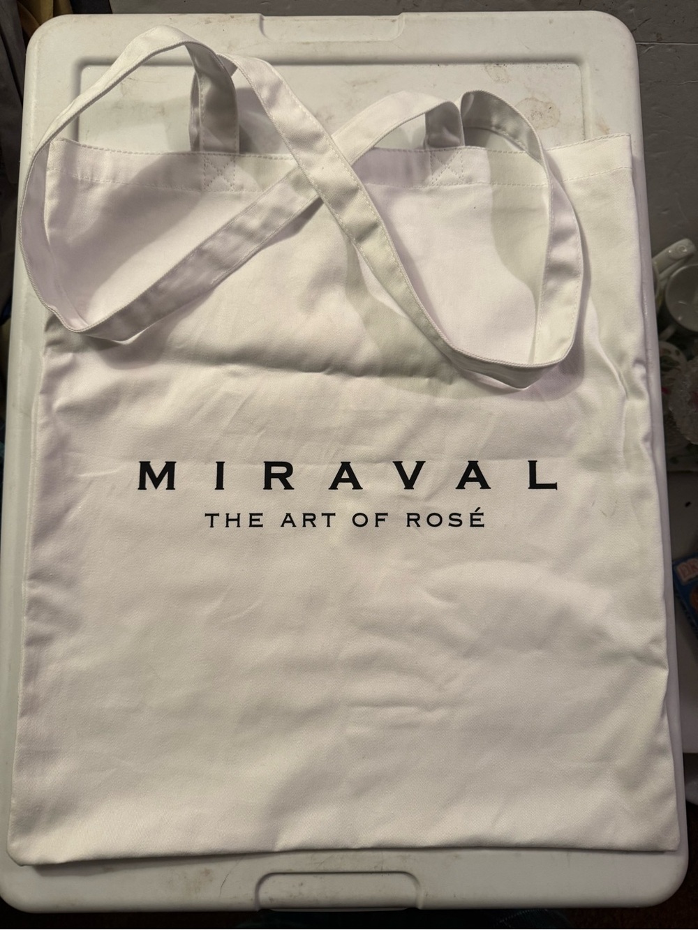 White Canvas Tote - The Art of Rosé